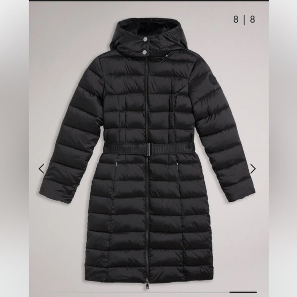 NWT-Ted Baker London
Aliciee Hooded Faux Fur Lined Showerproof Puffer Coat, 6